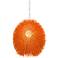 Varaluz Urchin 13" Wide Electric Pumpkin Orange Modern Pendant