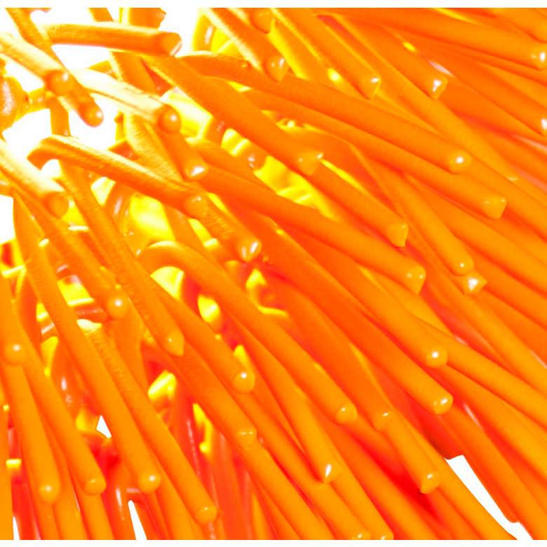 Image 3 Varaluz Urchin 13" Wide Electric Pumpkin Orange Modern Pendant more views
