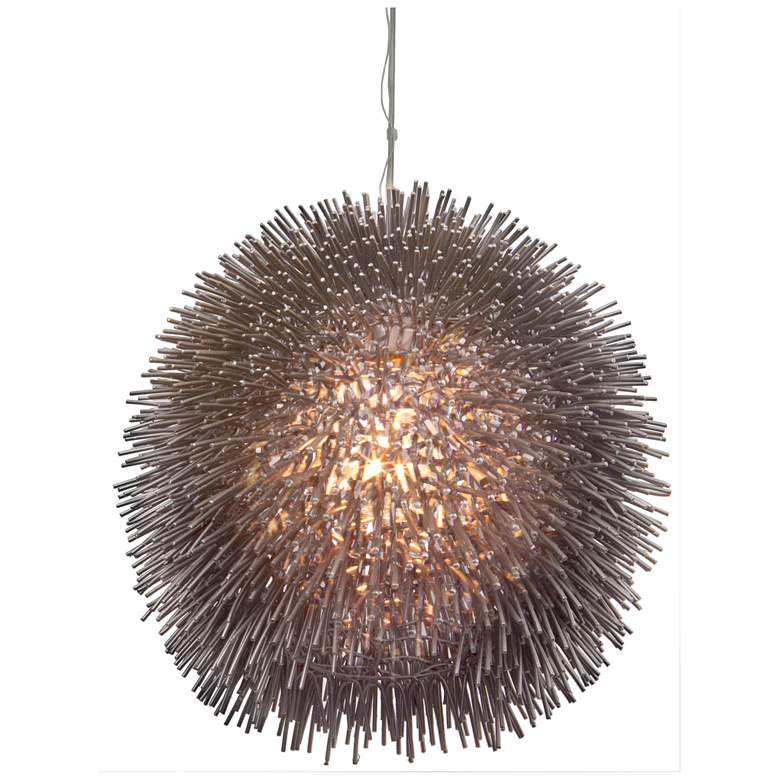 Image 3 Varaluz Urchin 13" Wide Painted Chrome Pendant Light more views