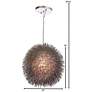 5_Varaluz Urchin 13" Wide Painted Chrome Pendant Light more views