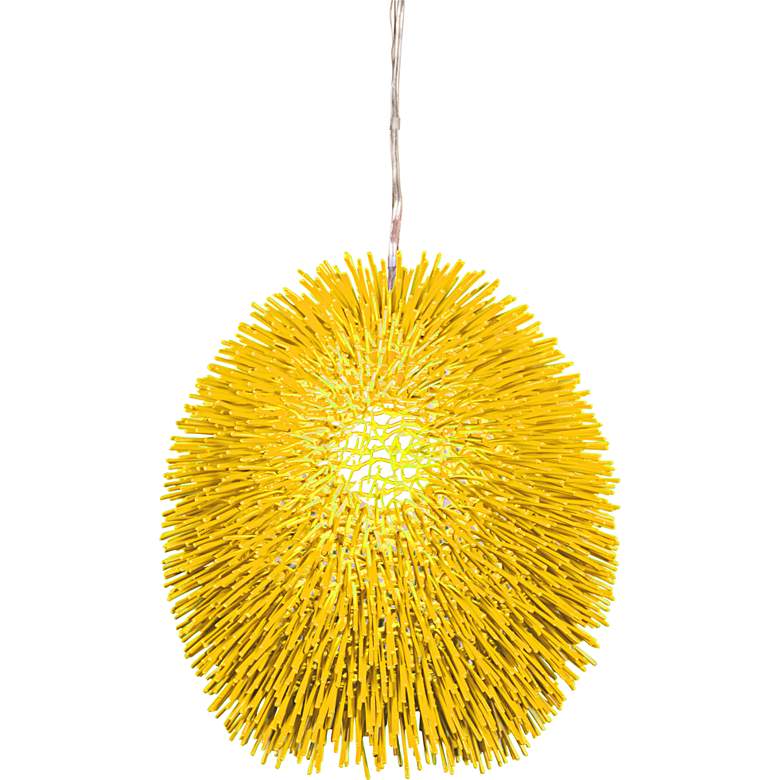 Image 1 Varaluz Urchin 13" Wide Un-Mellow Yellow Pendant Light
