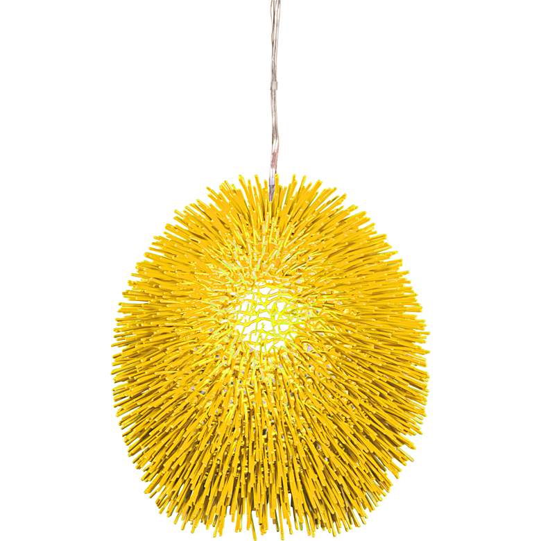 Image 1 Varaluz Urchin 13 inch Wide Un-Mellow Yellow Pendant Light