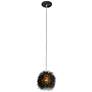 1_Varaluz Urchin 6 1/4" Wide Black Mini Pendant