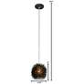 2_Varaluz Urchin 6 1/4" Wide Black Mini Pendant more views