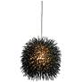 3_Varaluz Urchin 6 1/4" Wide Black Mini Pendant more views