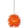 Varaluz Urchin 6 1/4" Wide Electric Pumpkin Orange Mini Pendant