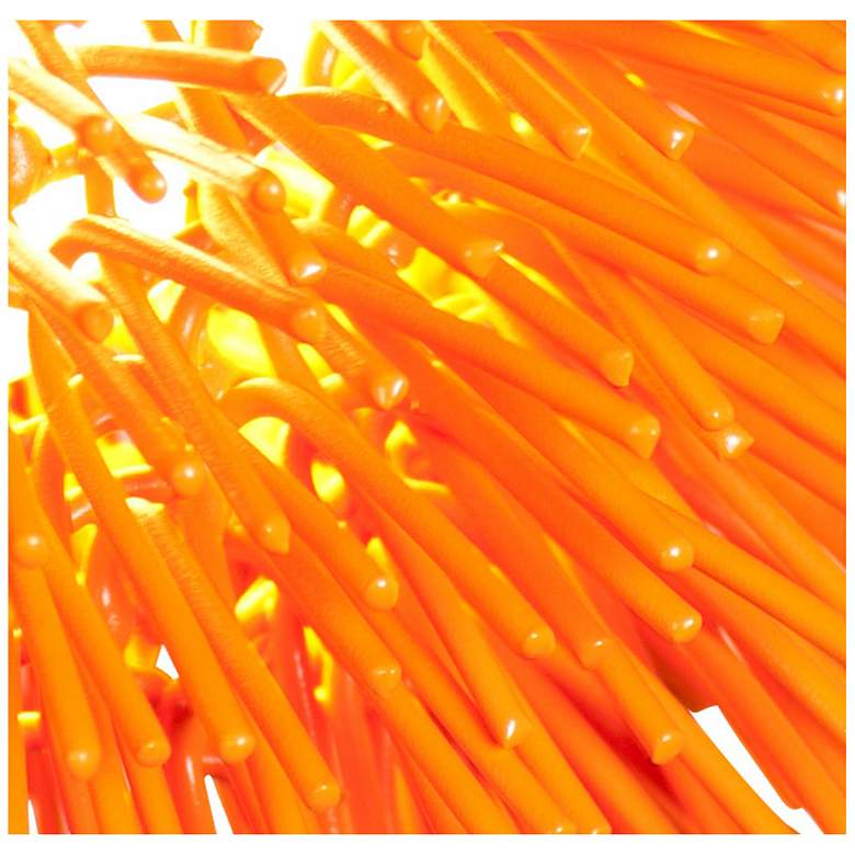 Image 3 Varaluz Urchin 6 1/4" Wide Electric Pumpkin Orange Mini Pendant more views