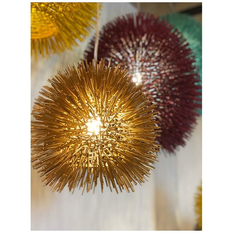 Image 5 Varaluz Urchin 6 1/4" Wide Gold Mini Pendant Light more views