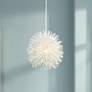 1_Varaluz Urchin 6 1/4" Wide White Mini Pendant Light