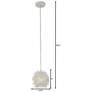 5_Varaluz Urchin 6 1/4" Wide White Mini Pendant Light more views
