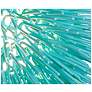 3_Varaluz Urchin 9" Wide Aqua Velvet Mini Pendant Light more views
