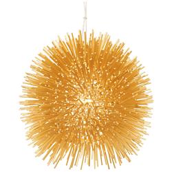 Varaluz Urchin 9" Wide Gold Mini Pendant