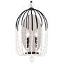 1_Varaluz Voliere 12" Wide 2-Light Matte Black and Crystal Sconce