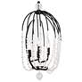 3_Varaluz Voliere 12" Wide 2-Light Matte Black and Crystal Sconce more views