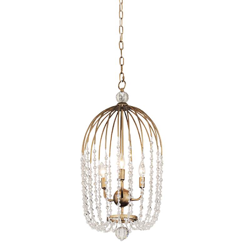 Image 1 Varaluz Voliere 14 1/2 inchW Havana Gold 3-Light Pendant Light