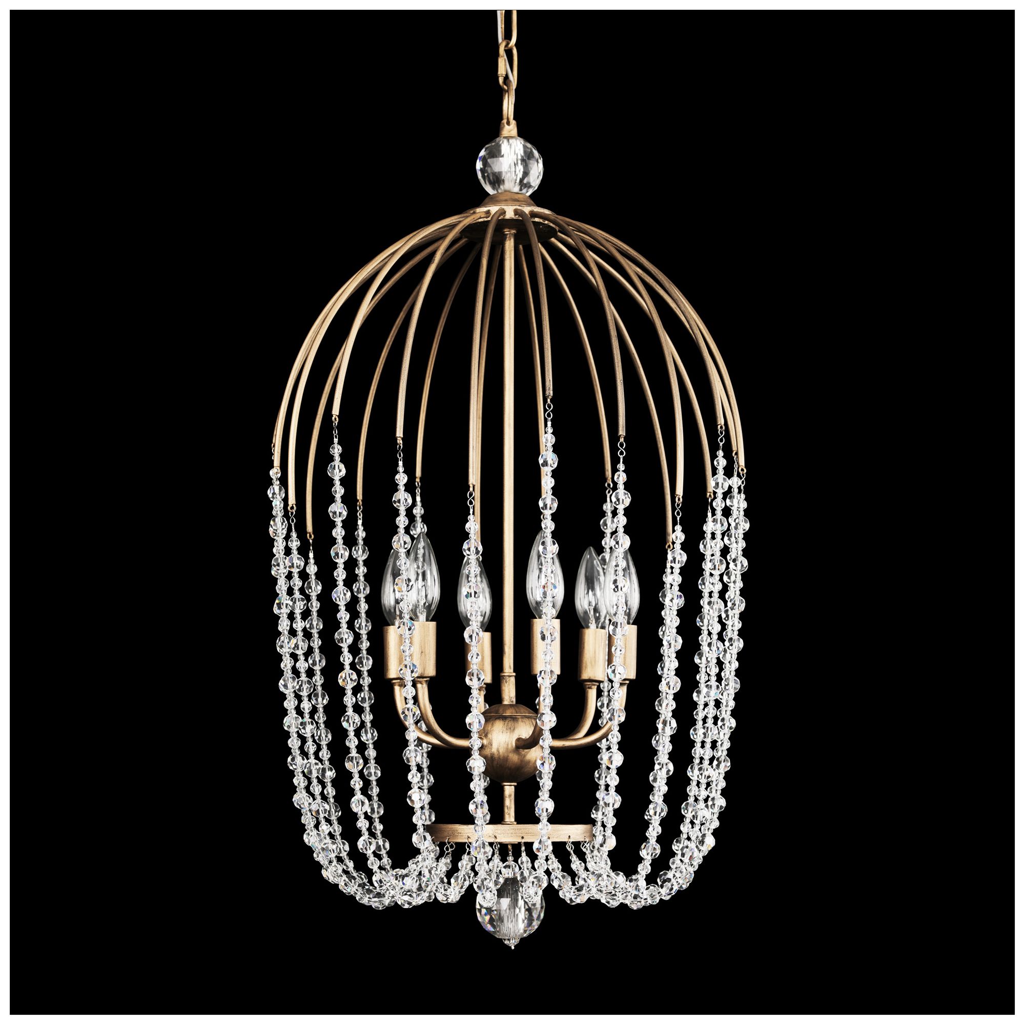 Image 4 Varaluz Voliere 16 3/4"W Havana Gold 6-Light Pendant Light more views