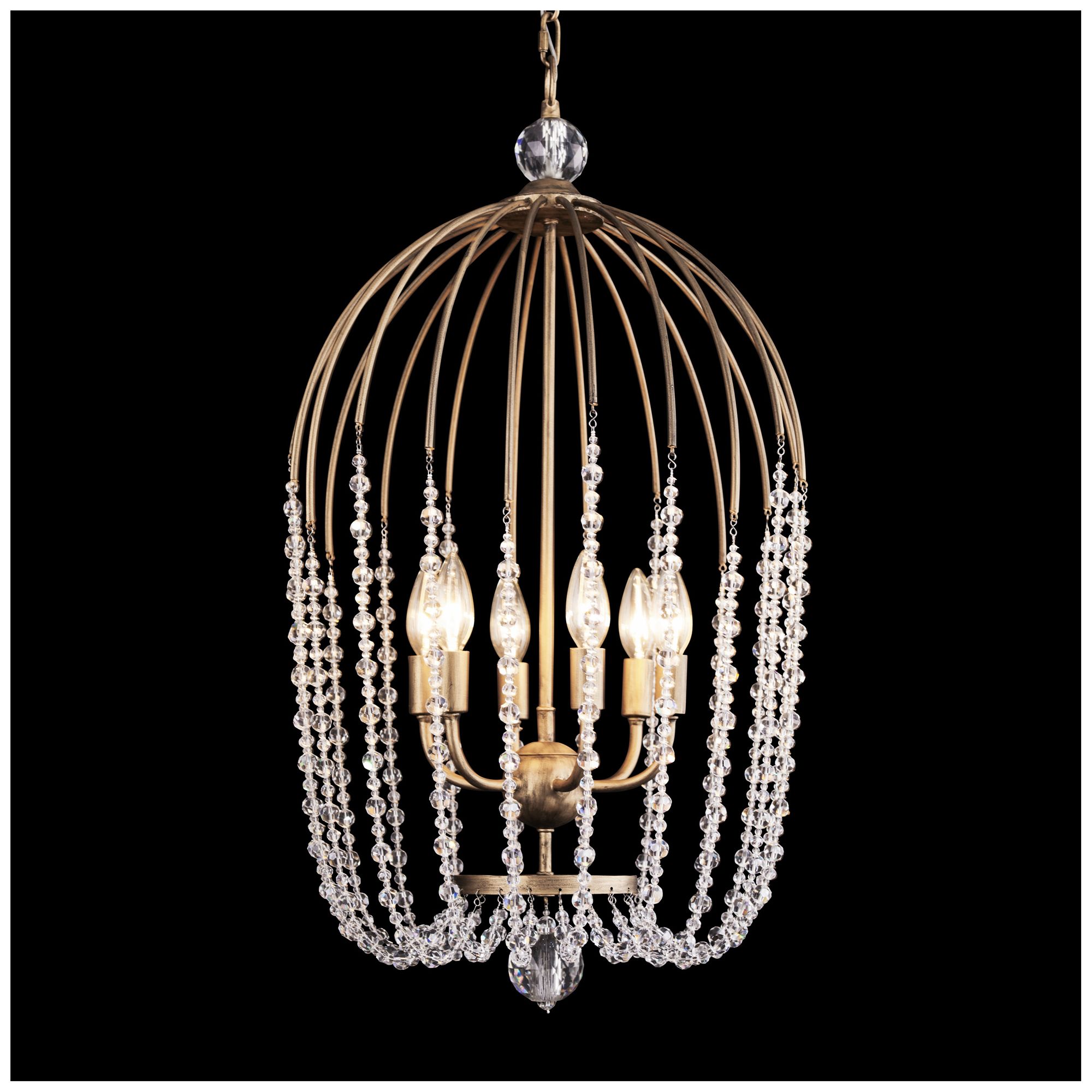 Image 5 Varaluz Voliere 16 3/4"W Havana Gold 6-Light Pendant Light more views