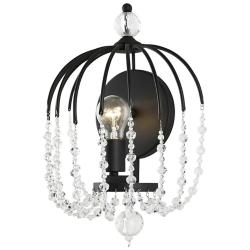 Varaluz Voliere 17" High Black Wall Sconce