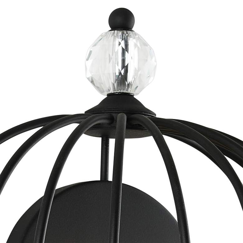 Image 2 Varaluz Voliere 17" High Black Wall Sconce more views