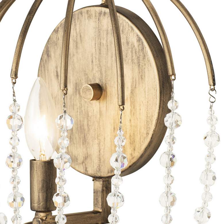 Image 2 Varaluz Voliere 17" High Havana Gold Wall Sconce more views