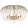 1_Varaluz Voliere 24 1/2" Wide Havana Gold and Crystal Ceiling Light