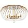 Varaluz Voliere 24 1/2" Wide Havana Gold and Crystal Ceiling Light