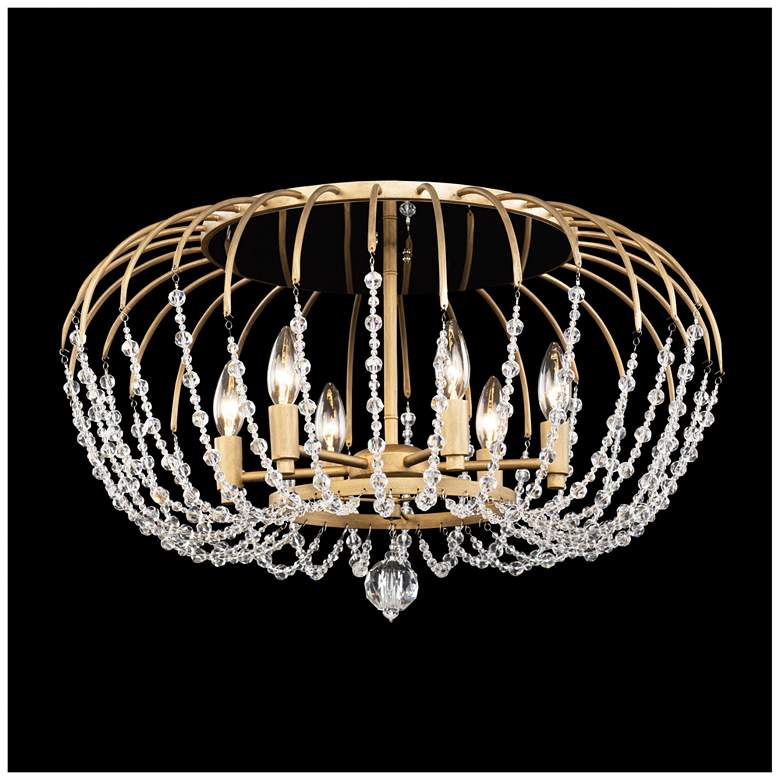 Image 2 Varaluz Voliere 24 1/2" Wide Havana Gold and Crystal Ceiling Light more views