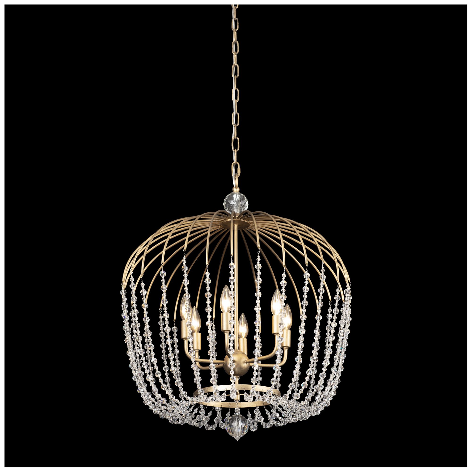 Image 3 Varaluz Voliere 24 1/2"W Havana Gold 6-Light Pendant Light more views
