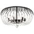 Varaluz Voliere 24 1/4"W Matte Black 6-Light Ceiling Light