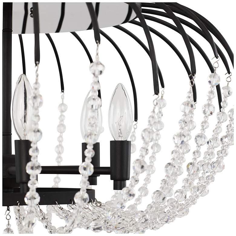 Image 3 Varaluz Voliere 24 1/4"W Matte Black 6-Light Ceiling Light more views