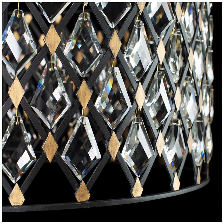 Image 4 Varaluz Windsor 11 1/2" Wide Carbon and Gold Crystal Mini Pendant more views