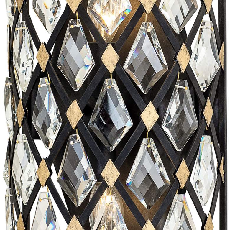 Image 2 Varaluz Windsor 17 inch High Carbon Crystal 2-Light Wall Sconce more views