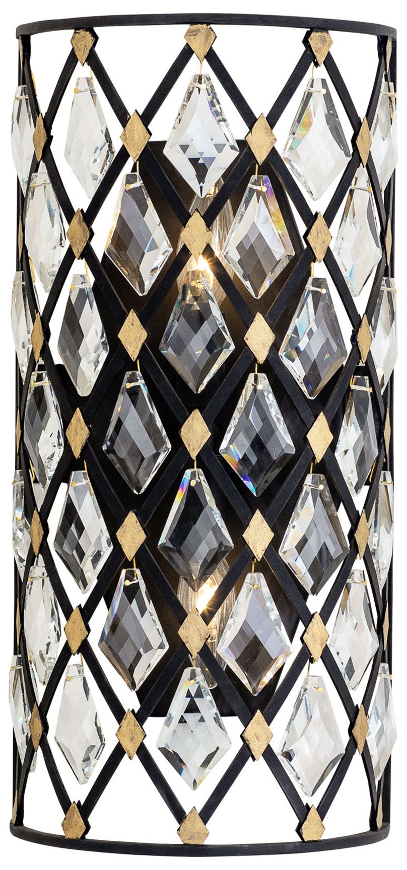 Image 3 Varaluz Windsor 17" High Carbon Crystal 2-Light Wall Sconce more views