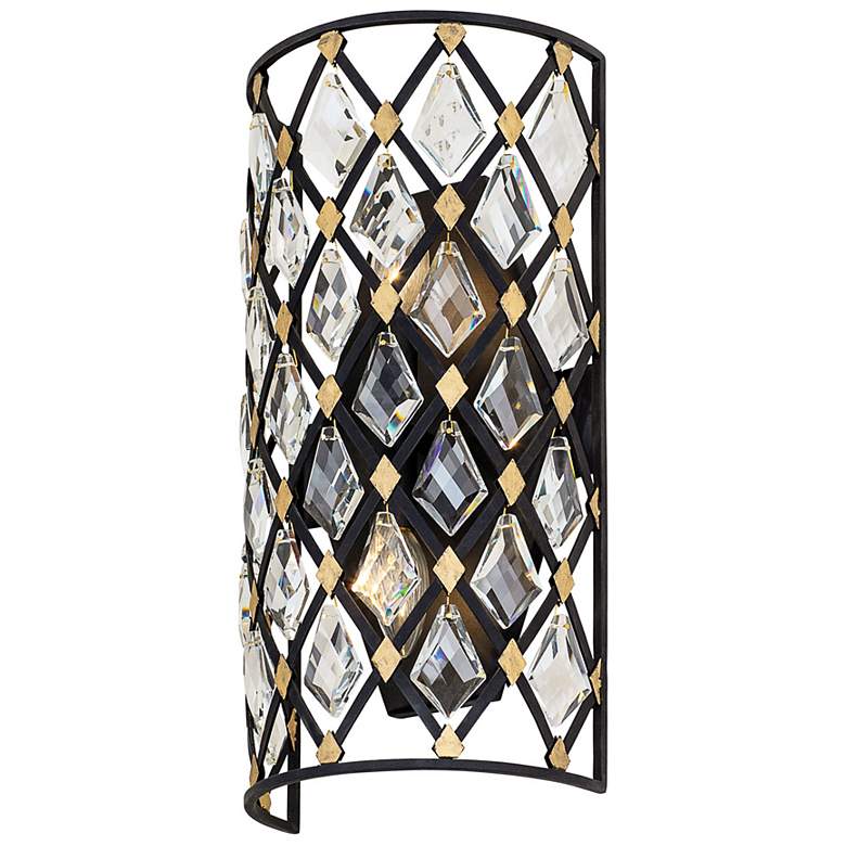 Image 3 Varaluz Windsor 17 inch High Carbon Crystal 2-Light Wall Sconce more views