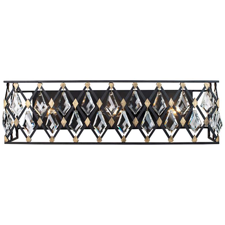 Image 1 Varaluz Windsor 23 1/4" Wide Carbon and Havana Gold 3-Light Bath Light