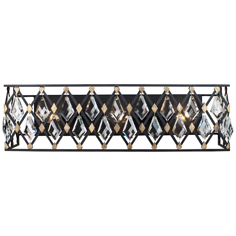 Image 1 Varaluz Windsor 23 1/4 inch Wide Carbon and Havana Gold 3-Light Bath Light