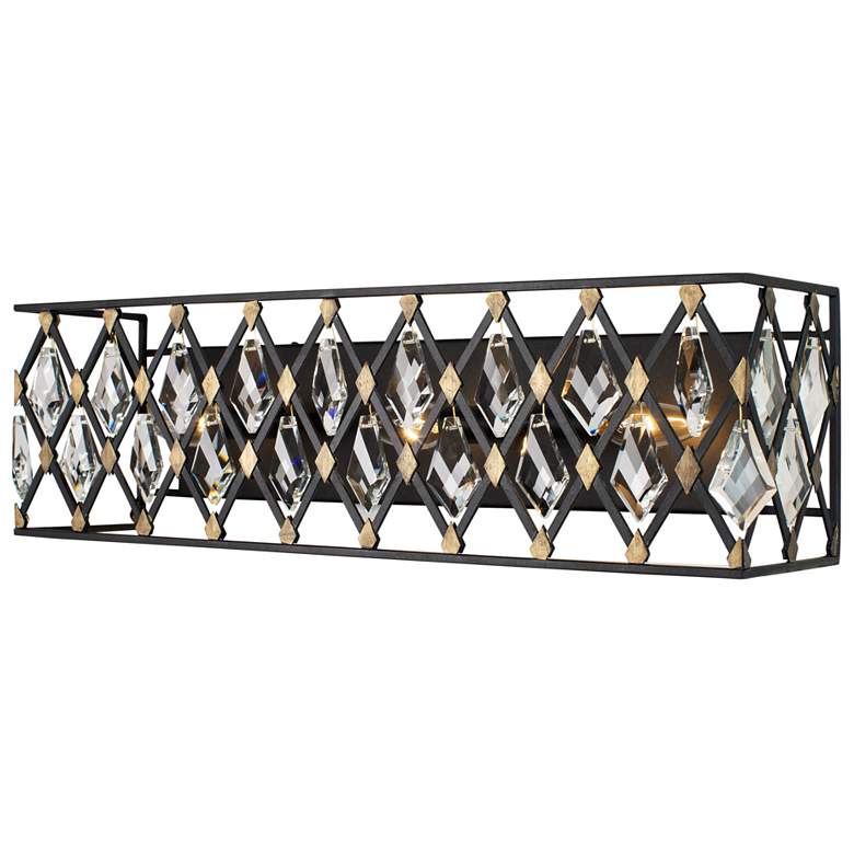 Image 3 Varaluz Windsor 23 1/4 inch Wide Carbon and Havana Gold 3-Light Bath Light more views