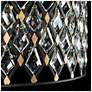 5_Varaluz Windsor 25" Wide 6-Light Carbon and Gold Crystal Pendant Light more views