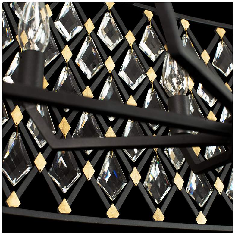 Image 4 Varaluz Windsor 36" Wide Carbon and Gold Island Crystal Pendant Light more views