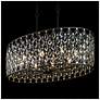 5_Varaluz Windsor 36" Wide Carbon and Gold Island Crystal Pendant Light more views