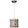 Varaluz Woody 8 1/2" Wide Brushed Nickel Mini Pendant