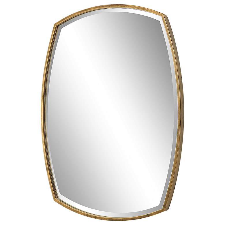 Image 5 Varenna Antiqued Gold 27" x 38" Vanity Wall Mirror more views