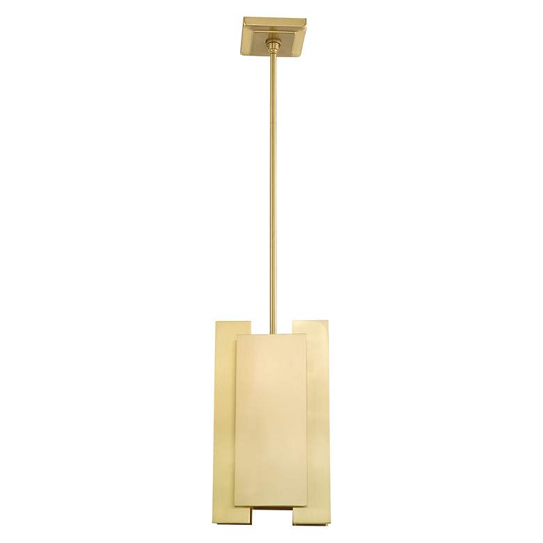 Image 7 Varick 1 Light Satin Brass Mini Pendant more views