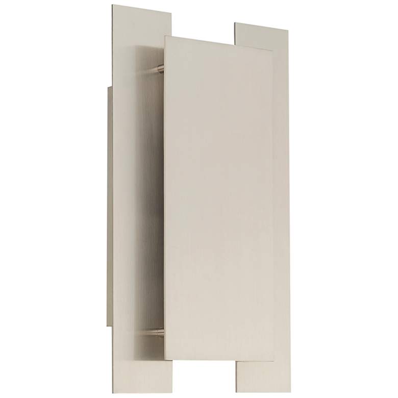 Image 3 Varick 14" High Brushed Nickel Metal Wall Sconce