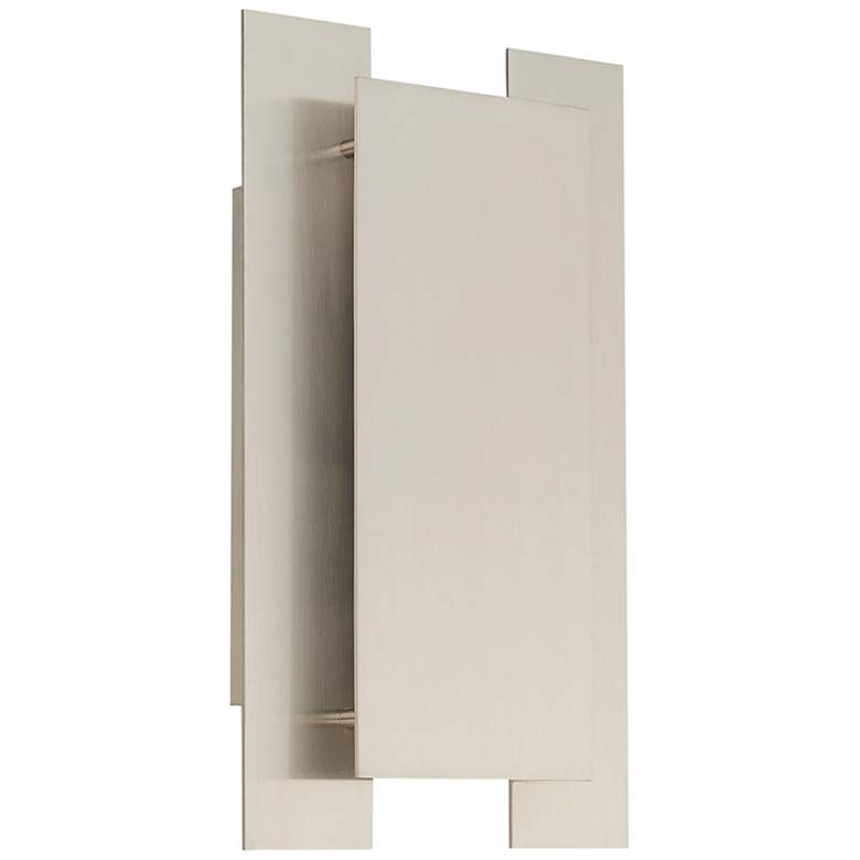 Image 3 Varick 14 inch High Brushed Nickel Metal Wall Sconce