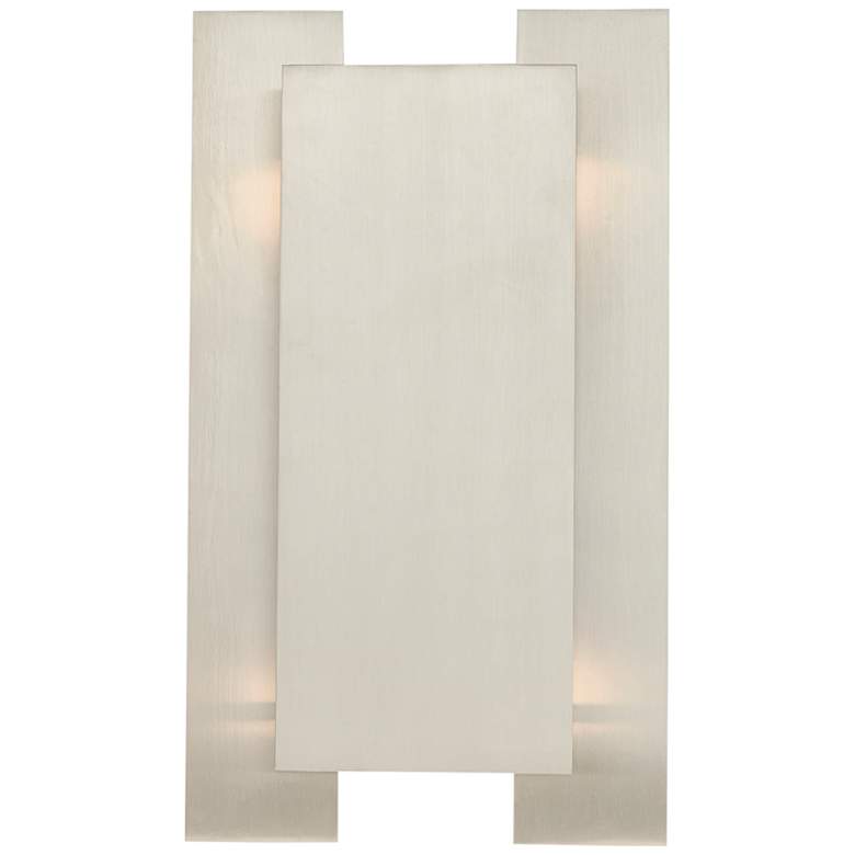Image 6 Varick 14" High Brushed Nickel Metal Wall Sconce more views