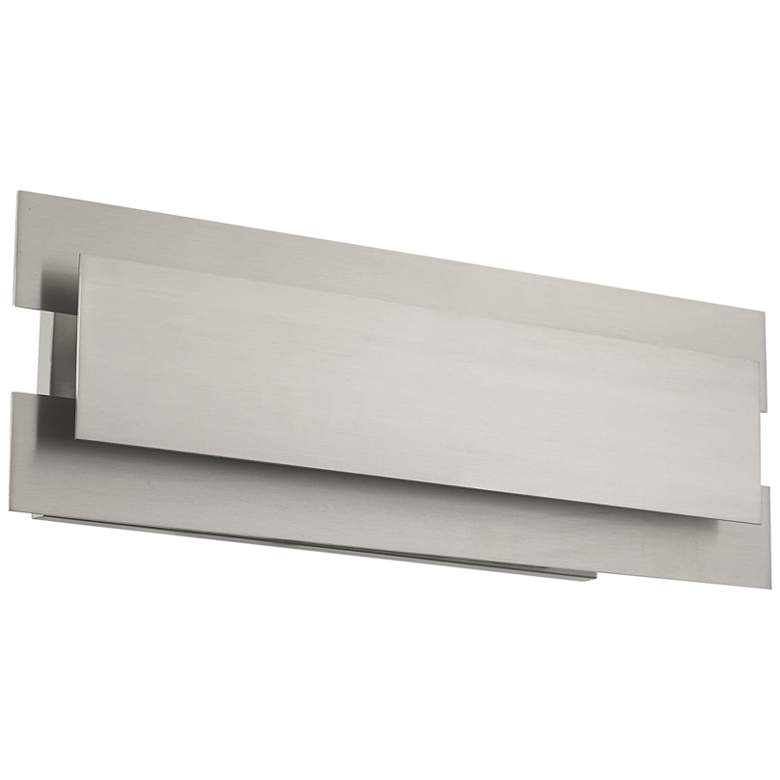 Image 2 Varick 23 3/4"W Brushed Nickel 3-Light Bathroom Vanity Light