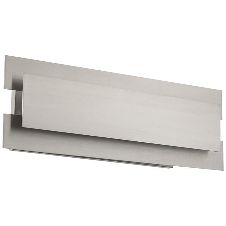 Image 2 Varick 23 3/4 inchW Brushed Nickel 3-Light Bathroom Vanity Light