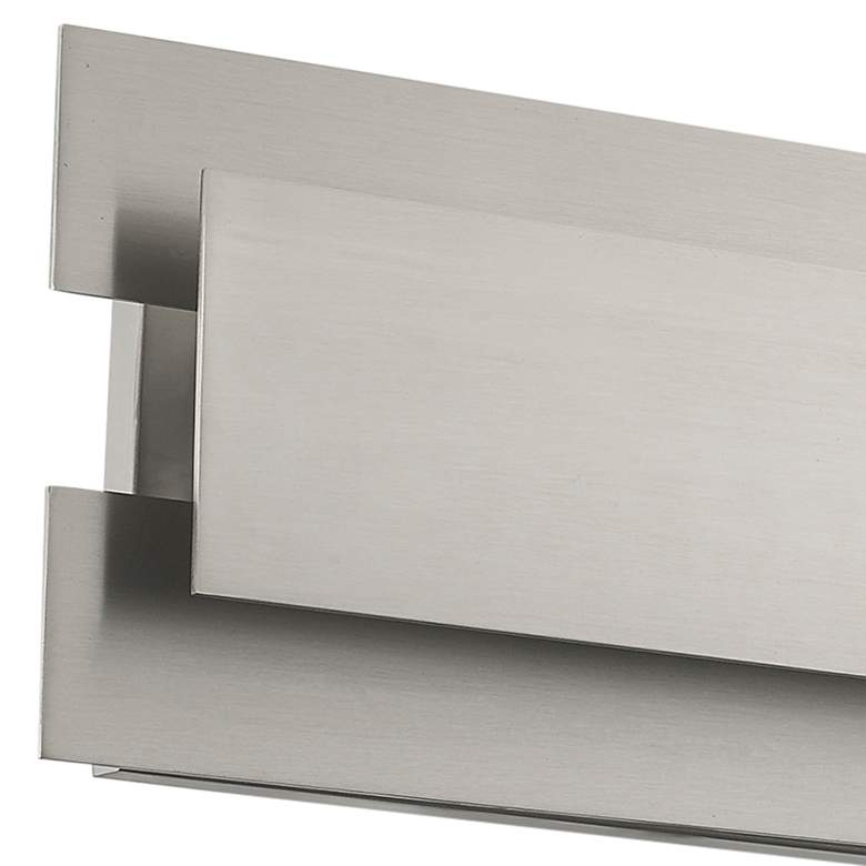 Image 3 Varick 23 3/4"W Brushed Nickel 3-Light Bathroom Vanity Light more views