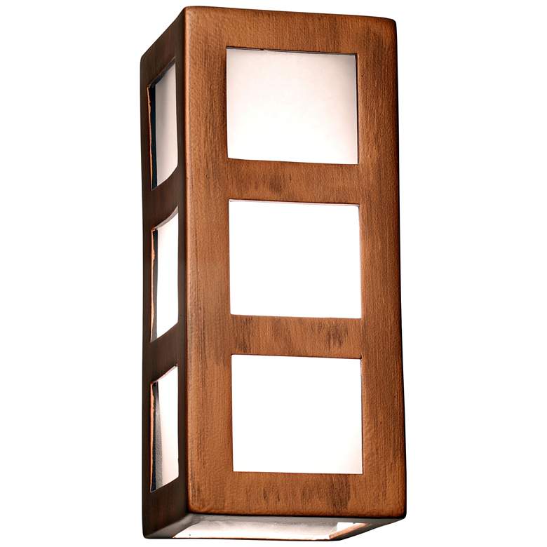 Image 2 Varien Bay 12 1/2"H Rubbed Copper Ceramic Outdoor Wall Light